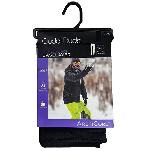 Cuddl Duds ArctiCore Performance Baselayer Thermal Pants Men's XXL (44-46) Black - Picture 1 of 6